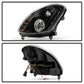 Spyder Infiniti G35 03-04 4DR Projector Halogen - LED Halo DRL Blk High H4 PRO-YD-IG35034D-DRL-BK 5031747