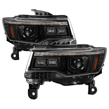 SPYDER 14-21 Jeep Grand Cherokee (HID Model Only) Projector Headlights - Black 5088956