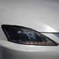 Spyder Lexus IS 250/350 2006-2010 Projector Headlights DRL Black PRO-YD-LIS06-DRL-BK 5080059