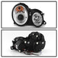 Spyder Mercedes Benz CLK 98-02 Projector Headlights Halogen Model- LED Halo Chrm PRO-YD-MBCLK98-HL-C 5011183