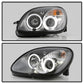 Spyder Mercedes Benz SLK 98-04 1PC Projector Halogen Model- LED Halo Blk PRO-YD-MBSLK98-1PC-HL-BK 5011190