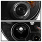 Spyder Mercedes Benz C-Class 01-05 4 DrProjector Headlights Halogen LED Halo Blk PRO-YD-MBW203-HL-BK 5011251