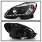 Spyder Mercedes Benz C-Class 08-11 Projector Headlights Halogen - DRL Blk PRO-YD-MBW20408-DRL-BK 5042262