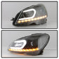 Spyder Mercedes Benz W204 C-Class 12-13 Projector Halogen Model- DRL Blk PRO-YD-MBW20412-DRL-BK 5074249