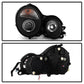 Spyder Mercedes Benz E-Class 95-99 Projector Headlights LED Halo Blk PRO-YD-MBW21095-HL-BK 5011275