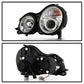 Spyder Mercedes Benz E-Class 00-02 Projector Headlights LED Halo Chrm PRO-YD-MBW21099-HL-C 5011305