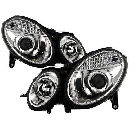 Spyder Mercedes Benz E-Class 03-06 Projector Headlights Halogen Model Only- Chrm PRO-YD-MBW21103-C 5042163