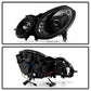 Spyder Mercedes Benz E-Class 03-06 Projector Halogen Model- DRL- Blk PRO-YD-MBW21103-DRL-BK 5017482