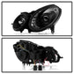 Spyder Mercedes Benz E-Class 07-09 Projector Headlights Halogen - DRL Blk PRO-YD-MBW21107-DRL-BK 5029379