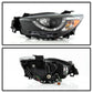Spyder Mazda CX-5 13-15 Projector Headlights - DRL LED - Black PRO-YD-MCX513-DRL-BK 5083319