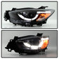 Spyder Mazda CX-5 13-15 Projector Headlights - DRL LED - Black PRO-YD-MCX513-DRL-BK 5083319