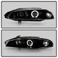 Spyder Mitsubishi Eclipse 97-99 Projector Headlights LED Halo Black High H1 Low H1 PRO-YD-ME97-HL-BK 5011473