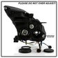 Spyder Nissan GTR R35 09-14 - Projector Headlights - DRL LED - Black 5085696