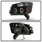 Spyder Nissan Titan 04-14 Projector Headlights LED Halo LED Blk Smke PRO-YD-NTI04-HL-BSM 5078605