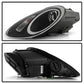 Spyder Porsche Cayman 05-08 Headlights - Halogen Model Only - DRL LED - Black PRO-YD-P98705-DRL-BK 5083197