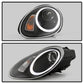 Spyder Porsche Cayman 05-08 Headlights - Halogen Model Only - DRL LED - Black PRO-YD-P98705-DRL-BK 5083197