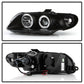 Spyder Pontiac GTO 04-06 Projector Headlights LED Halo LED Black High H1 Low H1 PRO-YD-PGTO04-HL-BK 5011749