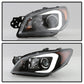 Spyder Subaru WRX 2006-2007 Projector Headlights - Halogen Only - Black PRO-YD-SWRX06-LBDRL-BK 5083920