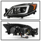 Spyder Subaru WRX 08-09 Projector Headlights - Halogen Model Only - Black PRO-YD-SWRX08-LBDRL-BK 5083944