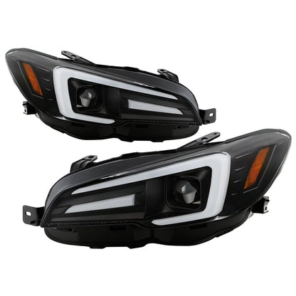 Spyder Subaru Impreza WRX 15-20 Halogen High-Power LED Headlights- Black PRO-YD-SWRX15HALAP-SBSEQ-BK 5088093