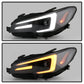 Spyder Subaru Impreza WRX 15-20 Halogen Model Projector Headlights - Black PRO-YD-SWRX15SI-SBSEQ-BK 5088086