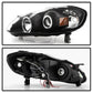 Spyder Projector Headlights | Toyota Corolla 2003-2008 | LED Halo, Black