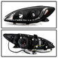Spyder Toyota Camry 02-06 Projector Headlights DRL Black High H1 Low H1 PRO-YD-TCAM02-DRL-BK 5042798