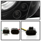 Spyder Toyota Camry 02-06 Projector Headlights LED Halo LED Black High H1 Low H1 PRO-YD-TCAM02-HL-BK 5064301