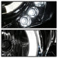 Spyder Toyota Camry 02-06 Projector Headlights LED Halo LED Chrome High H1 Low H1 PRO-YD-TCAM02-HL-C 5064318