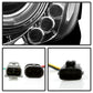 Spyder Toyota Camry 02-06 Projector Headlights LED Halo LED Chrome High H1 Low H1 PRO-YD-TCAM02-HL-C 5064318