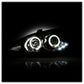 Spyder Toyota Camry 02-06 Projector Headlights LED Halo LED Chrome High H1 Low H1 PRO-YD-TCAM02-HL-C 5064318