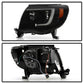 Spyder 05-11 Toyota Tacoma Ver 2 Proj Headlights - Light Bar DRL - Black Smoke PRO-YD-TT05V2-LB-BSM 5085771