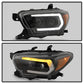 Spyder 16-18 Toyota Tacoma Projector Headlights - Seq LED Turn - Black - PRO-YD-TT16-LB-BK 5085818