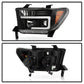 Spyder 08-13 Toyota Sequoia Projector Headlights - Light Bar DRL - Black PRO-YD-TTU07V2-LB-BK 5085344