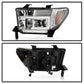 Spyder 07-13 Toyota Tundra V2 Light Bar DRL Projector Headlights - Chrome (PRO-YD-TTU07V2-LB-C) 5084651