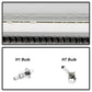 Spyder 07-13 Toyota Tundra V2 Light Bar DRL Projector Headlights - Chrome (PRO-YD-TTU07V2-LB-C) 5084651