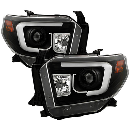 Spyder Toyota Tundra 2014-2016 Projector Headlights Light Bar DRL Black PRO-YD-TTU14-DRL-BK 5080158