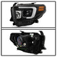 Spyder Toyota Tundra 2014-2016 Projector Headlights Light Bar DRL Black PRO-YD-TTU14-DRL-BK 5080158