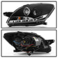 Spyder Toyota Yaris 07-11 4Dr Projector Headlights LED Halo DRL Blk PRO-YD-TYA074D-DRL-BK 5038944