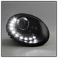 Spyder Volkswagen Beetle 06-10 Projector Headlights DRL LED Black PRO-YD-VB06-DRL-BK 5080929
