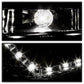 Spyder Volkswagen GTI 06-09/Jetta 06-09 Halogen Model Only - DRL Black PRO-YD-VG06-DRL-BK 5017505