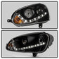 Spyder Volkswagen GTI 06-09/Jetta 06-09 Halogen Model Only - DRL Black PRO-YD-VG06-DRL-BK 5017505