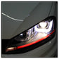 Spyder Volkswagen Golf VII 14-16 Projector Headlights DRL LED Red Stripe Blk PRO-YD-VG15-RED-DRL-BK 5080592
