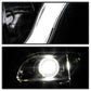 Spyder Volkswagen Jetta 11-14 Projector Headlights Halogen Light Tube DRL Blk PRO-YD-VJ11-LTDRL-BK 5073648