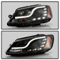 Spyder Volkswagen Jetta 11-14 Projector Headlights Halogen Light Tube DRL Blk PRO-YD-VJ11-LTDRL-BK 5073648