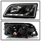 Spyder Volvo S40 97-03 Projector Headlights DRL Black High H1 Low H1 PRO-YD-VOS4097-DRL-BK 5030351