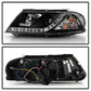 Spyder Volkswagen Passat 01-05 Projector Headlights DRL Black High H1 Low H1 PRO-YD-VP01-DRL-BK 5012302