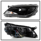 Spyder Volkswagen Tiguan 09-11 Projector Headlights DRL Black High H1 Low H7 PRO-YD-VTIG09-DRL-BK 5042651