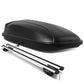 Universal Roof Rack Cross Bars + Cargo Box Set - 120CM Black