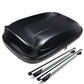 Universal Roof Rack Cross Bars + Cargo Box Set - 120CM Black